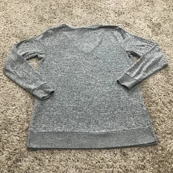 Lucky Brand Unisex Light Summer Sweater Grey Size Small Long Sleeve - Picture 10 of 10